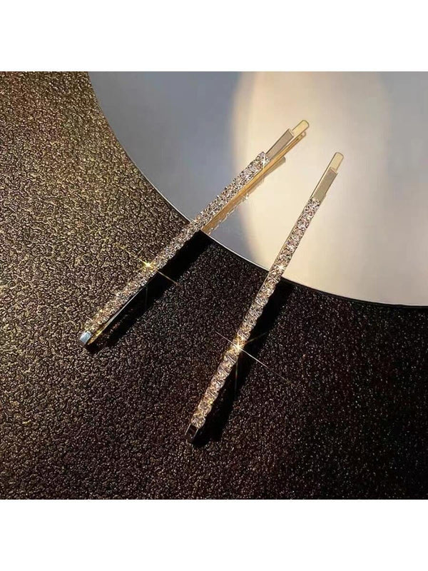 Reriti Royal Stud Simple Hair Clip - 2pcs - Gold