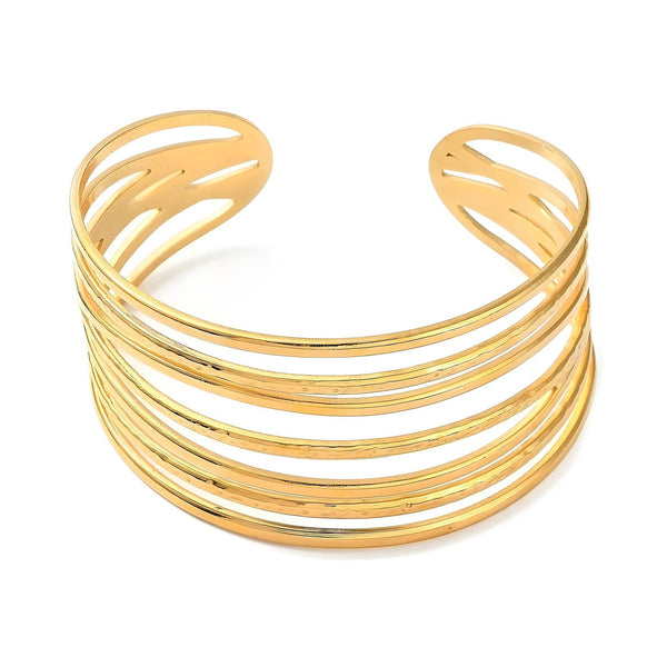 Reriti Intensity 18K gold plated Chunky Cuff Bracelet