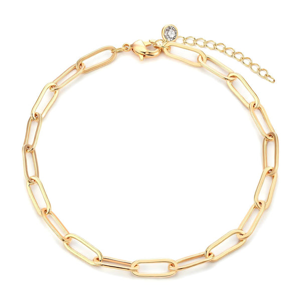 Reriti Intensity 18K gold plated Simple Cable Link Bracelet