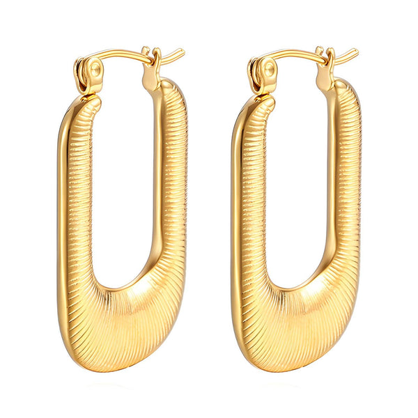 Reriti Intensity 18K gold plated Snake Hoop Earrings