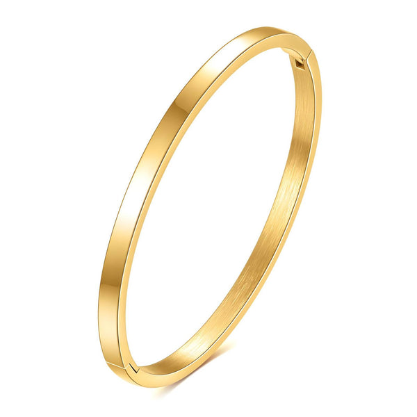 Reriti Intensity 18K gold plated Flat Bangle Bracelet