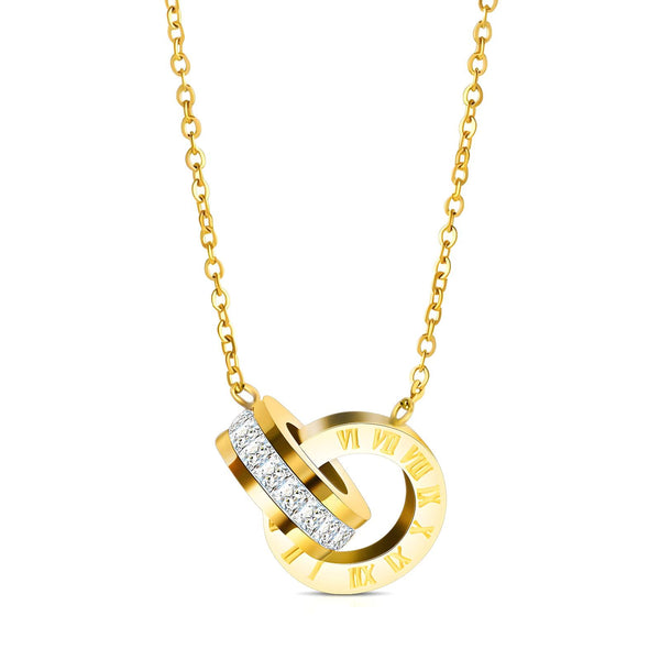 Reriti Intensity 18K gold plated Numeral Link Necklace