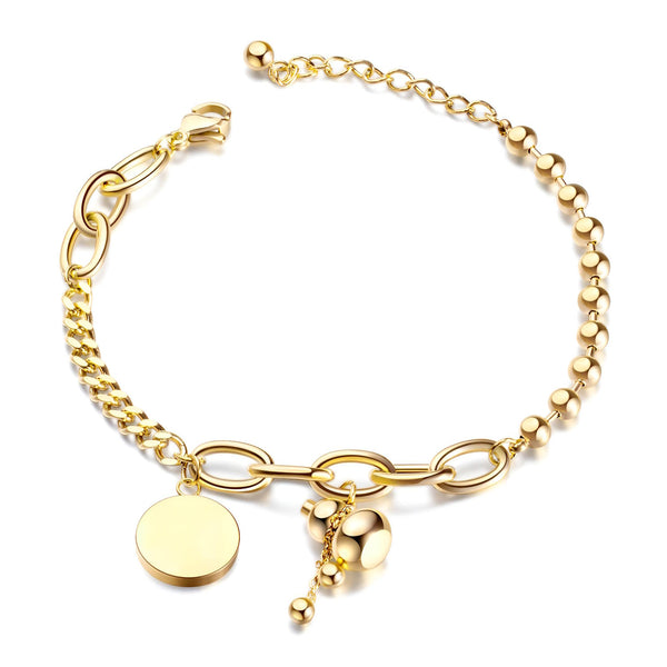 Reriti Intensity 18K gold plated Coin Charm Bracelet