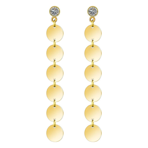 Reriti Intensity 18K gold plated Circle Drop Earrings