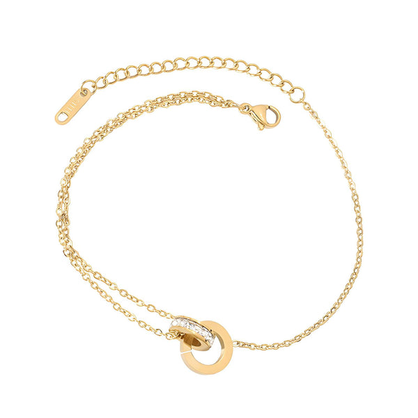 Reriti Intensity 18K gold plated Interlocking Circle Bracelet