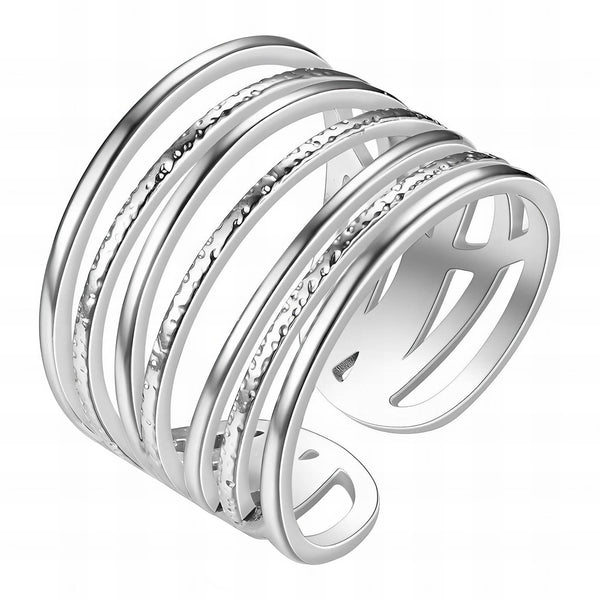 Reriti Intensity 18K gold plated Silver Cuff bangle Ring