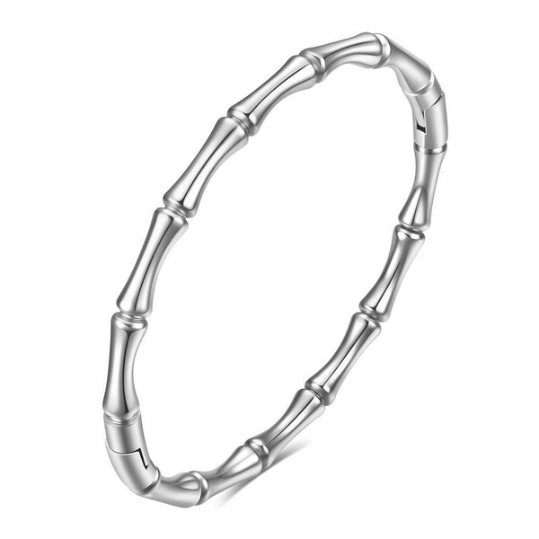 Reriti Intensity Stainless steel Silver Bandle Style Bangle Bracelet