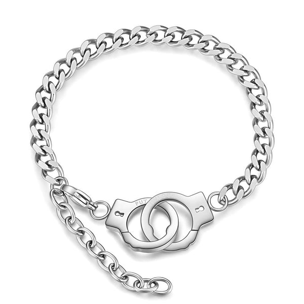 Reriti Intensity Stainless steel Silver Handcuff charm Bracelet