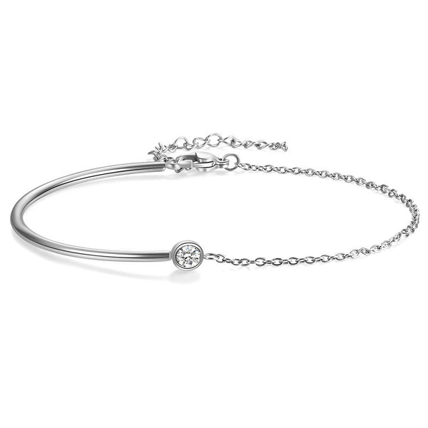 Reriti Intensity Stainless steel Silver Cuff chain Bracelet
