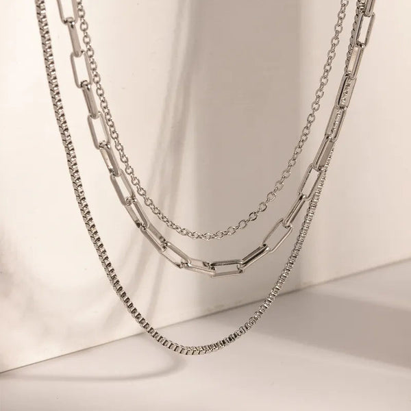 Reriti Simple Multi-Layer Chain - Silver